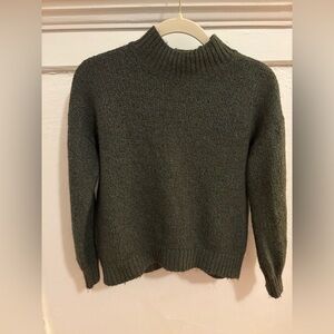 Old Navy mock neck green brown melange Turtleneck Sweater